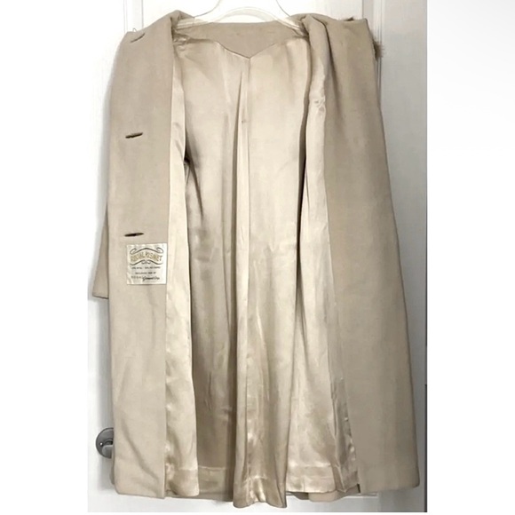 Regal Kismet Vintage Dress Overcoat Wool Mink Collar 50's 60's - Picture 4 of 8